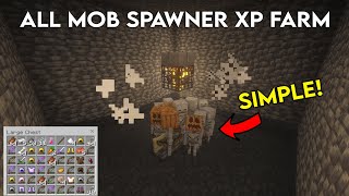 NEW Zombie and Skeleton Mob Spawner XP Farm in Minecraft 1.21