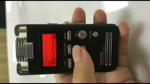 EVISTR L53 Voice Recorder Basic Operation