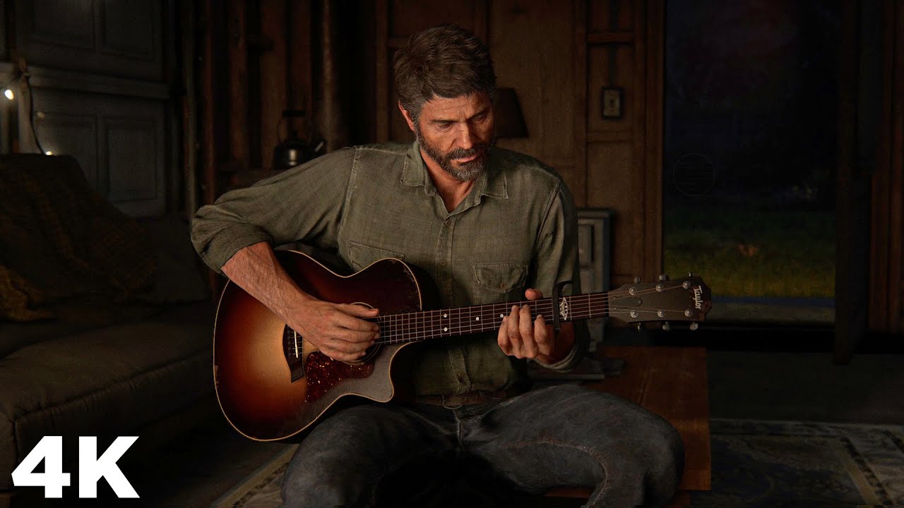 Photo The Last of Us 2 Guitar Blood Ellie, Joel Girls vdeo 3840x2160