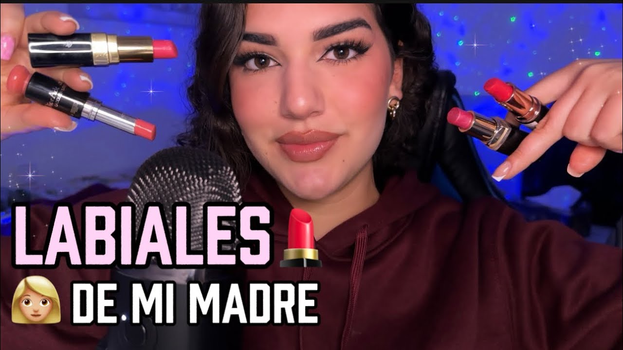 ASMR PROBANDO LABIALES 💄 DE MI MADRE 👩🏼