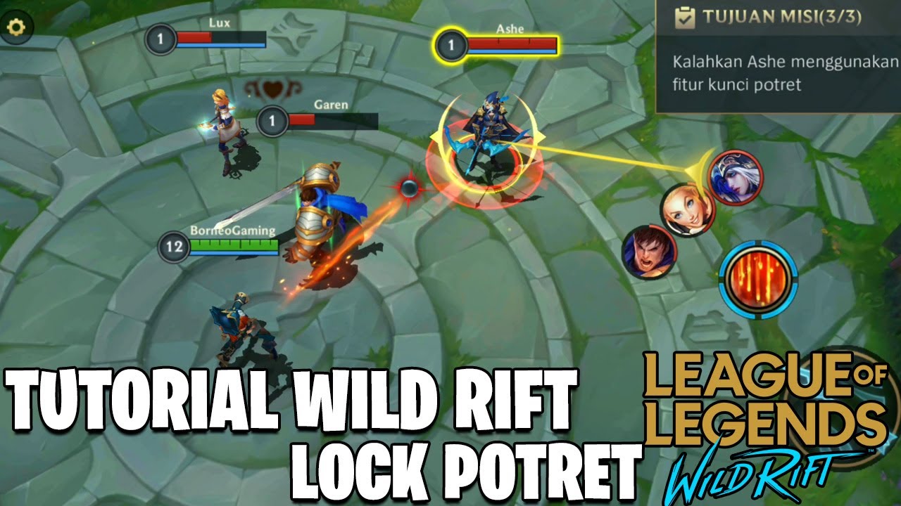 TUTORIAL LOCK HERO / LOCK POTRET - LEAGUE OF LEGENDS: WILD RIFT (CLOSE ...