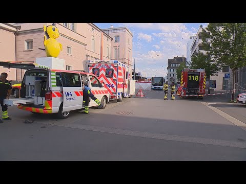 Romanshorn TG: Bus prallt in Fussgängerin