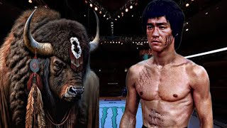 BRUCE LEE VS BISON 😱🔥*CRAZY FIGHT*(EA SPORTS UFC 4) UFC KNOCKOUTS | 4K 60fps UHD | BRUCE LEE FIGHT