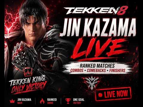TEKKEN KING JIN KAZAMA 🔥 TEKKEN 8 LIVE