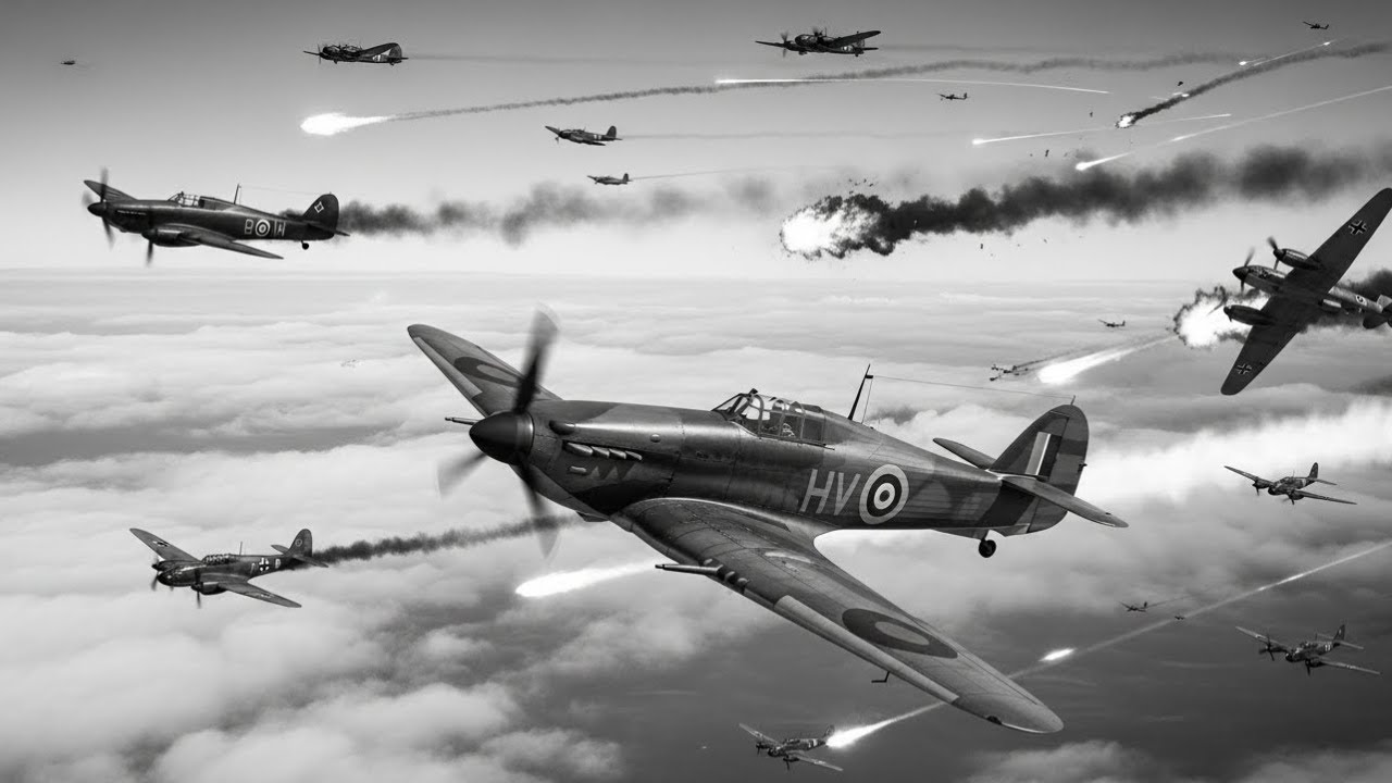 Niemcy nie wierzyli, że jeden polski Hurricane ich ściga — aż cztery bombowce zniknęły w 80 minut