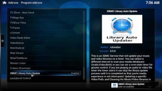 How to set a timer for updating the Kodi Video or Music Library - Library Auto Updater