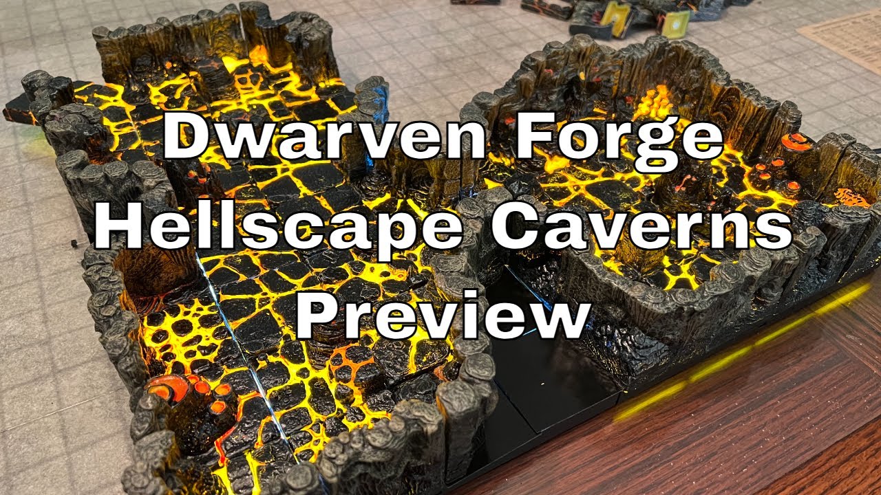 Dwarven Forge Hellscape Caverns Preview! #dnd #dwarvenforge 