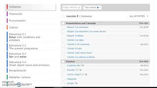 Find the workbook in the Vistas 6e Supersite