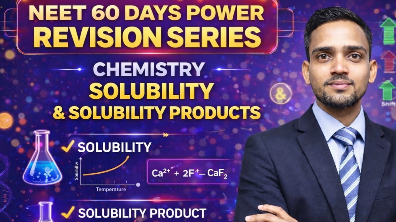 NEET 60 Days | Solubility & Solubility Product (Ksp) | Chemistry Revision | NEET 2026 | AA Sir