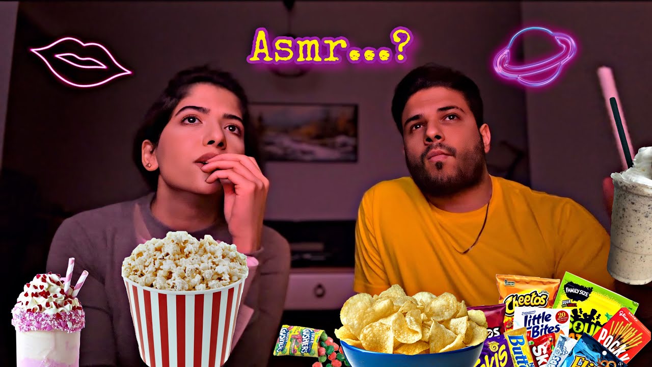 ASMR | INVINSIBLE SNACK IN THE CINEMA PART 2 (fake eating)😴🤤🎧