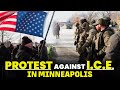 Live: Protest outside federal building in Minneapolis after woman killed by US immigration agent