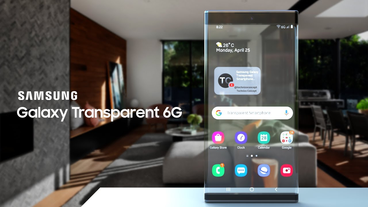 A Samsung Galaxy with transparent screen in preparation? 