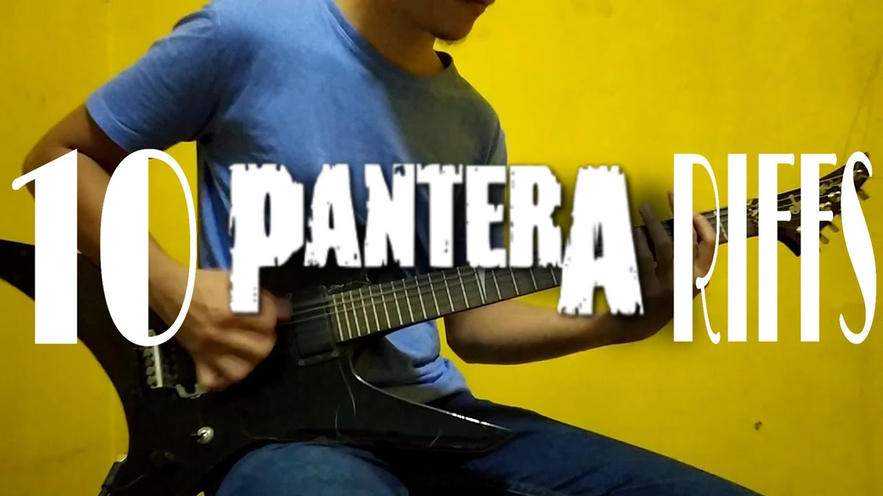 10 Pantera Riffs ( All in D ) - YouTube