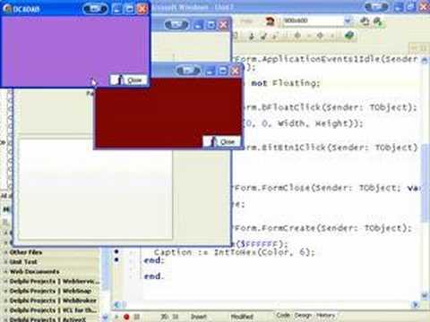 Delphi Programming Tutorial #33 - Dockable Forms 2