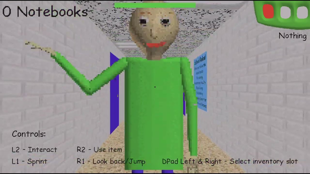 Baldis basics Roblox Gameplay PS5