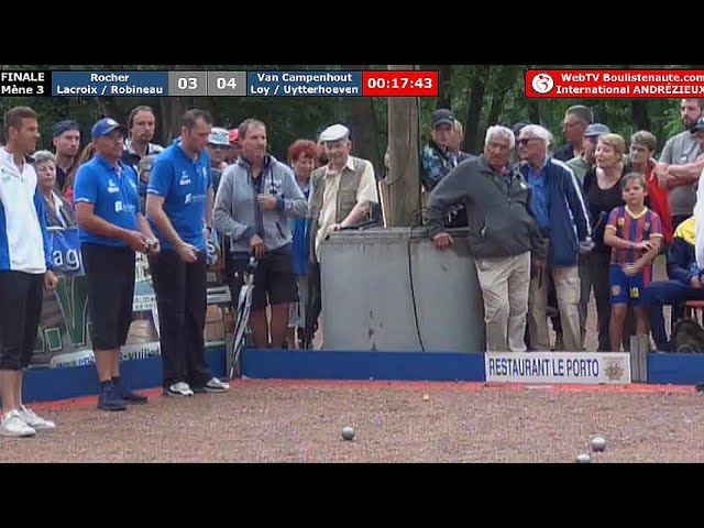 Miniature : Finale ROCHER vs LOY : International à pétanque d'Andrézieux-Bouthéon 2018