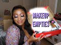 YEARLY Makeup Empties| All the makeup I used up this year| IT'S A LOT!!