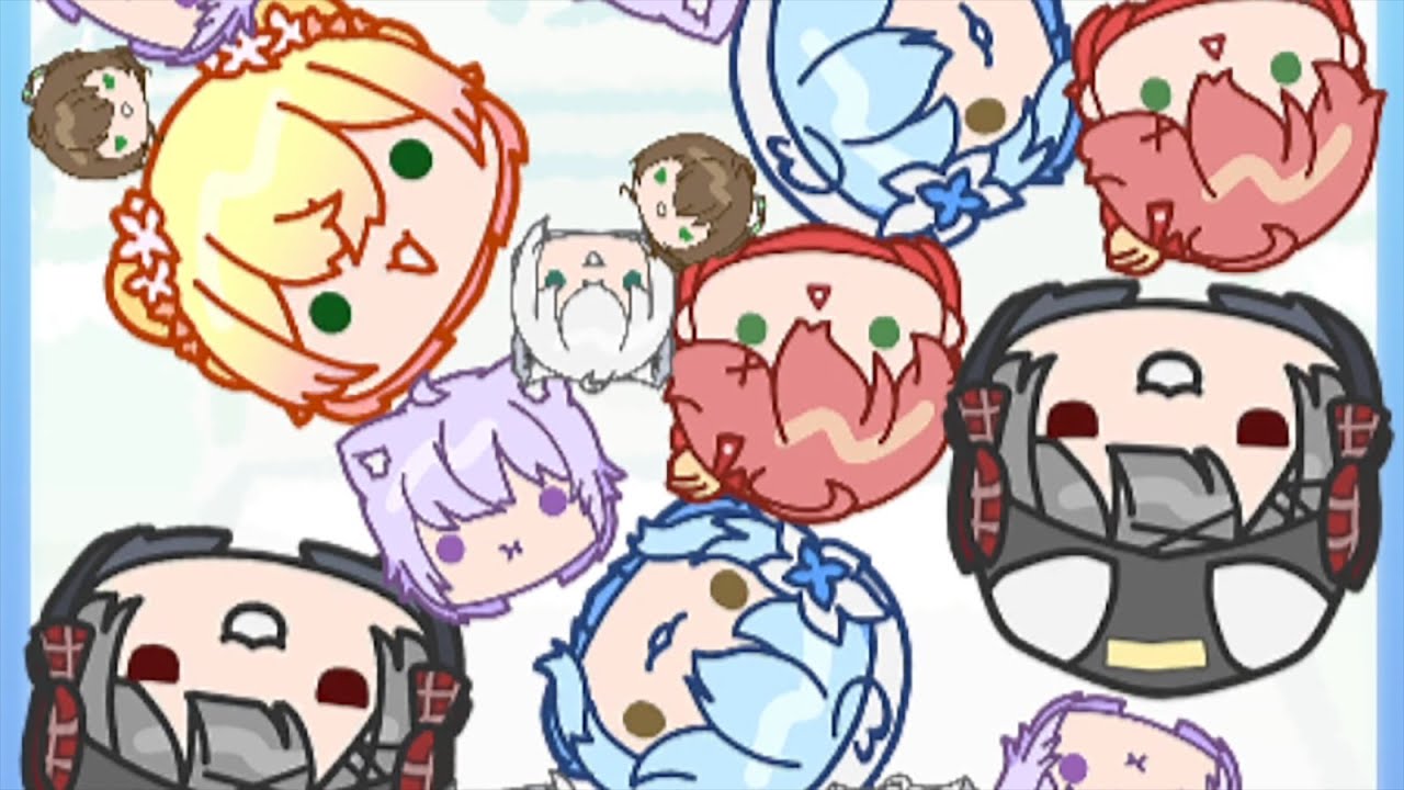 The watermelon game with a sussy size system | hololive fangame 【ホロのスイカ | Holo Suika】