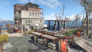 Fallout 4 - CROUP MANOR - Settlement build tour - NO MODS