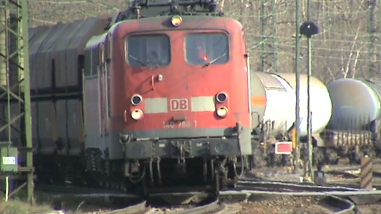 Güterzüge auf dem Rangierbahnhof Köln-Gremberg, BR294, 4x BR140, 2x BR155
