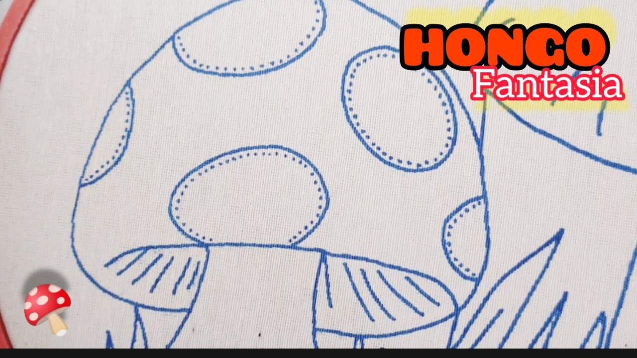 cómo Bordar un HONGO🍄🌿