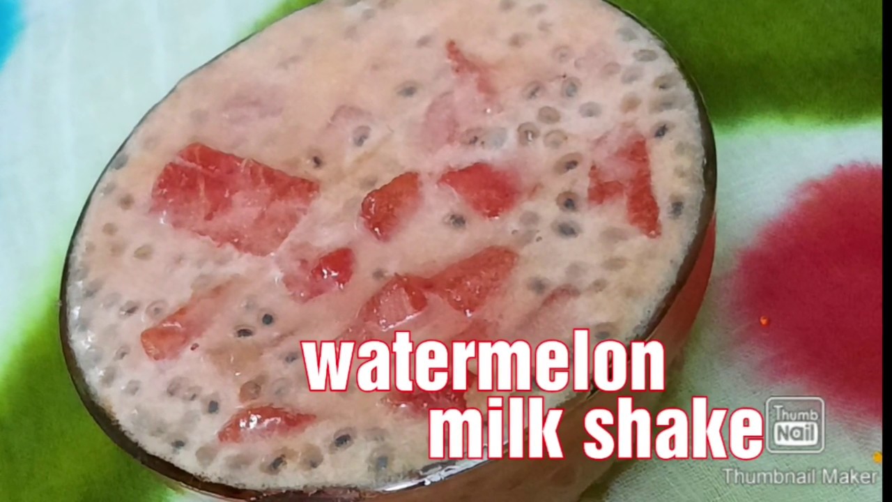 Watermelon Milk Shake/தர்பூசணி மில்க் ஷேக் /How To Make ...