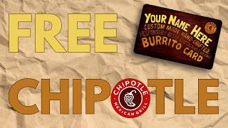 How to get FREE Chipotle! (Celebrity Card)