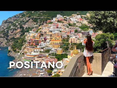 [4K]??Italy Summer Walk: Positano??️, Paradise in the Amalfi Coast?? Italian Lunch & Dinner??? 2022