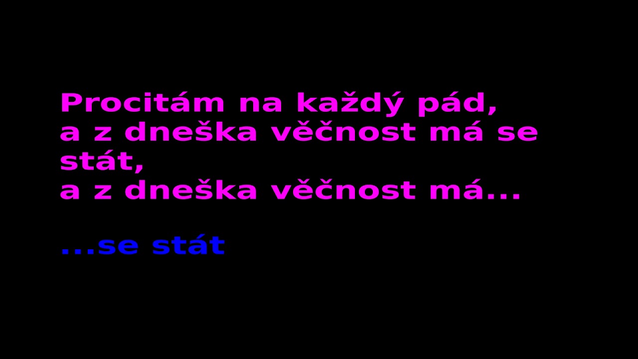Ve vlnách pocitů (úplné zatmění) karaoke