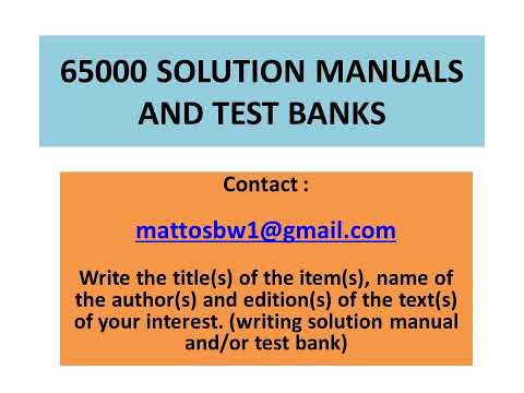 Solution manual and