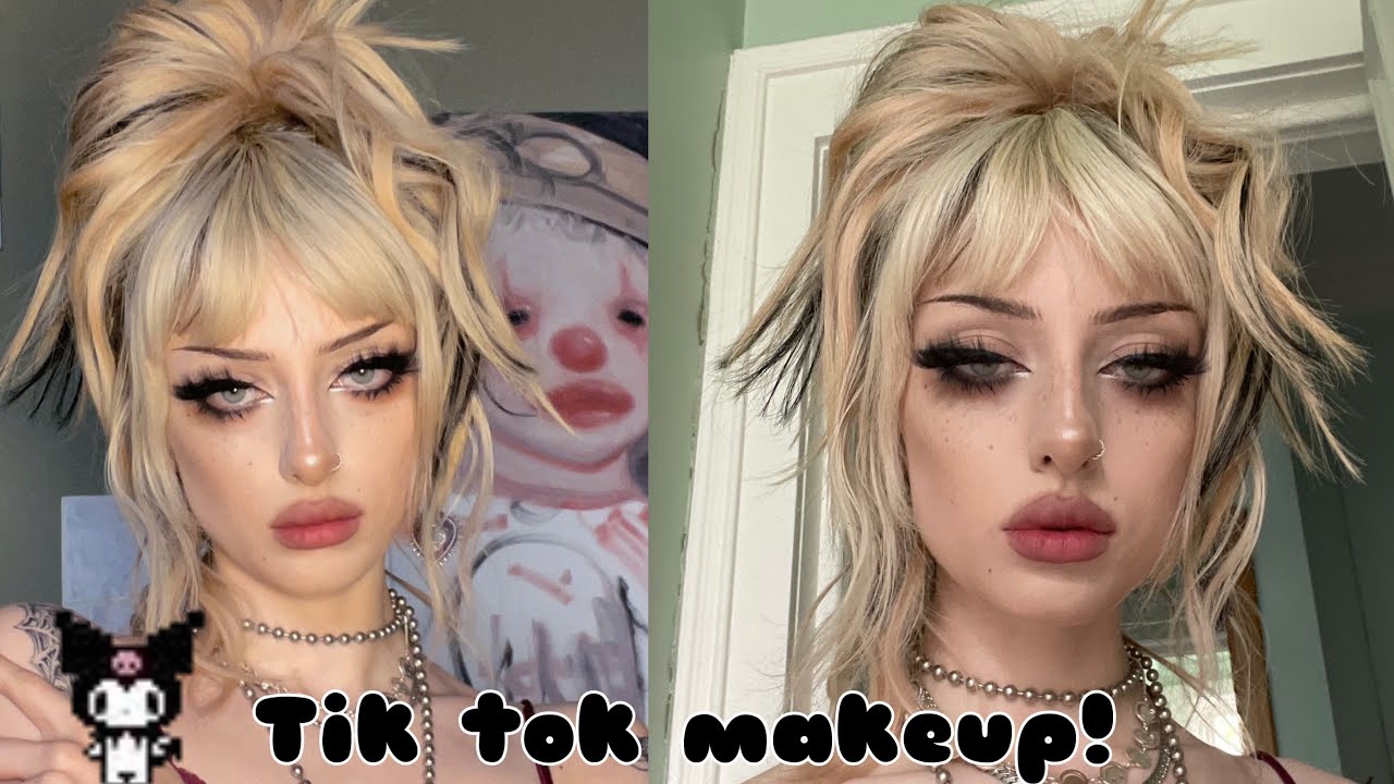 emo tiktok makeup transformation 