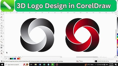 Modern 3D Logo Design in CorelDRAW | Step by Step Tutorial (2025)