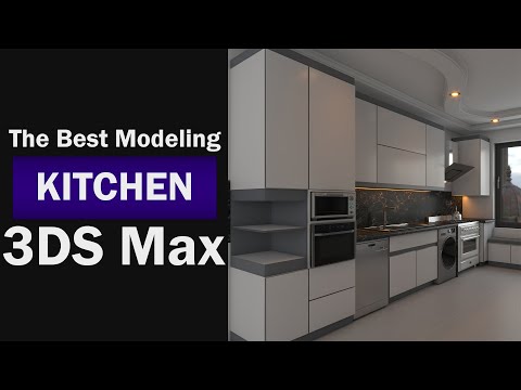 Kitchen modeling in 3ds max (2022)
