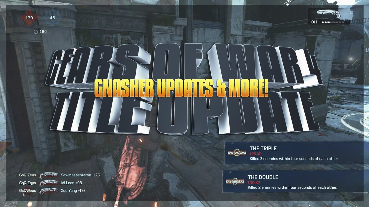 Gears of War 4 Title Update 6 - Gnasher Changes, New Maps, & More!