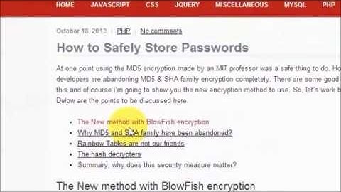 How to Safely Store Passwords - Part 1