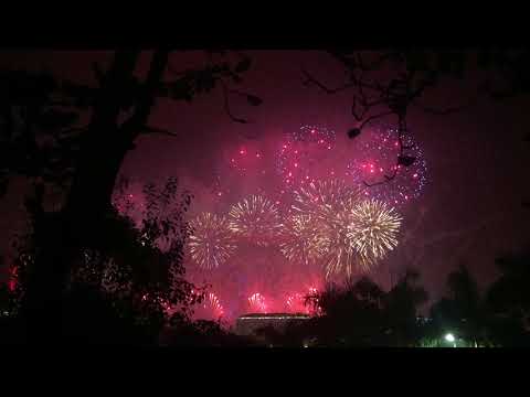 2018/1/1 高雄  義大世界:跨年煙火秀1