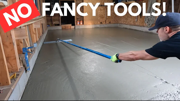 How a Beginner Can Pour a Flat Concrete Slab / DIY Garage Slab
