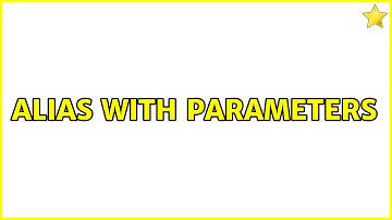 Ubuntu: alias with parameters