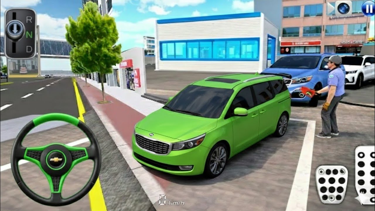 New  Green Car collect parking the ⛽Gass Pumpf Driving class Android Game 🎮#Game3d#viralgame #sorts 