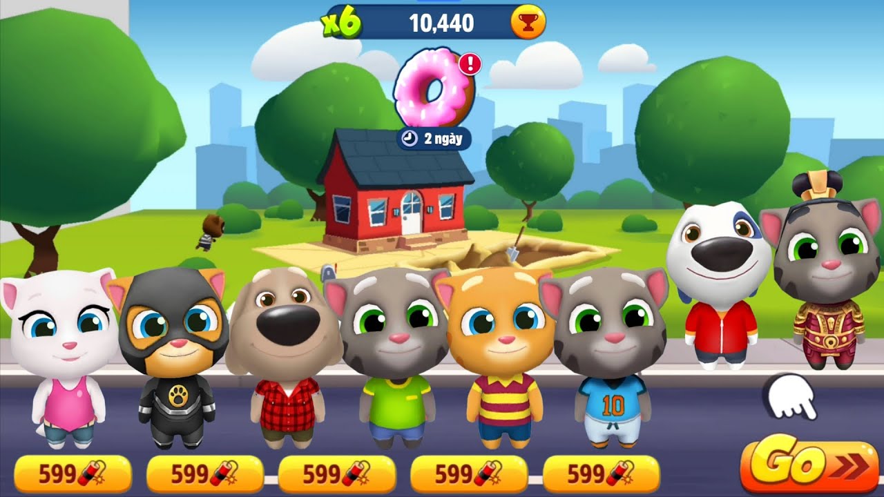 Talking Tom Gold Run Spring 2018 - How to Unlock and Play Fun Characters