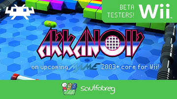 Arkanoid (Arcade) | First Testings with the new MAME2003+ for RetroArch Wii | saulfabreg Wii VC