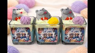 Making a Crazy Cat Lady candle
