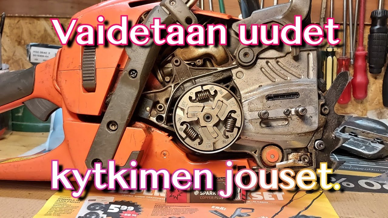 Vaihdetaan Husqvarna 560xpg uudet kytkimen jouset 🛠