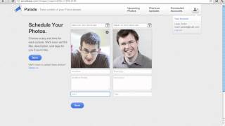 Parade - a little app to schedule your photo uploads to Flickr and build your audience