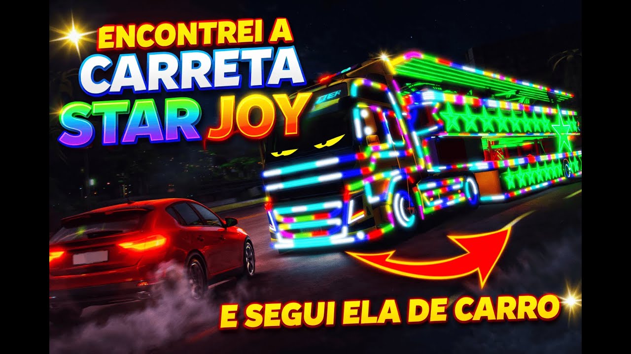 ENCONTREI a Carreta Star Joy no ROBLOX e SEGUI ela de carro 😱🚛