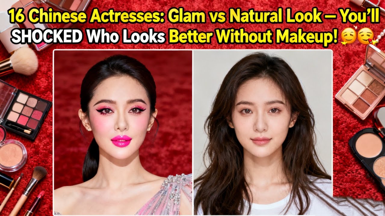 16 китайских актрис: гламурный против естественного образа. Вы будете ШОКИРОВАНЫ! Кто выглядит лу...