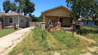 Check out what I found while mowing this abandoned eyesore