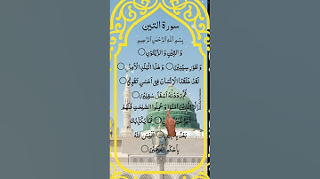 SURAH AT TIN 📖 سورة التين Greater Voice Egzon-Ibrahimi Finger #surahattin #surahtin #egzonibrahimi