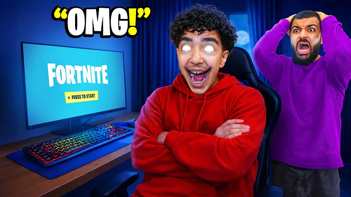 HE CAN’T STOP SMILING WHILE PLAYING FORTNITE..