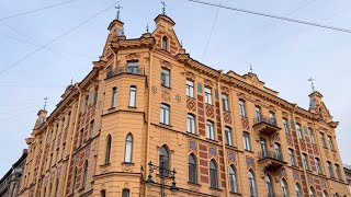 Прогулка по Питеру, улица Восстания / Walking in St. Petersburg, architecture of buildings.